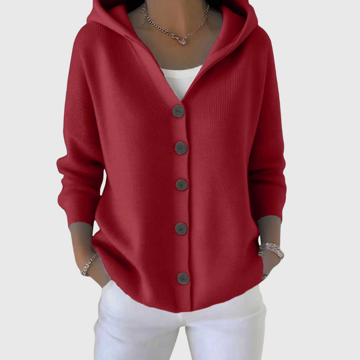 Arvoline – Elegant Hooded Cardigan