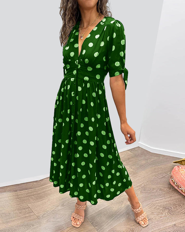 Bailey™ | Elegant Polka Dot Dress