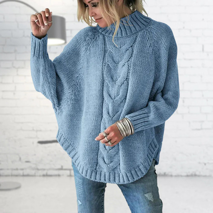 Charlotte | Knitted Sweater with Cable Pattern
