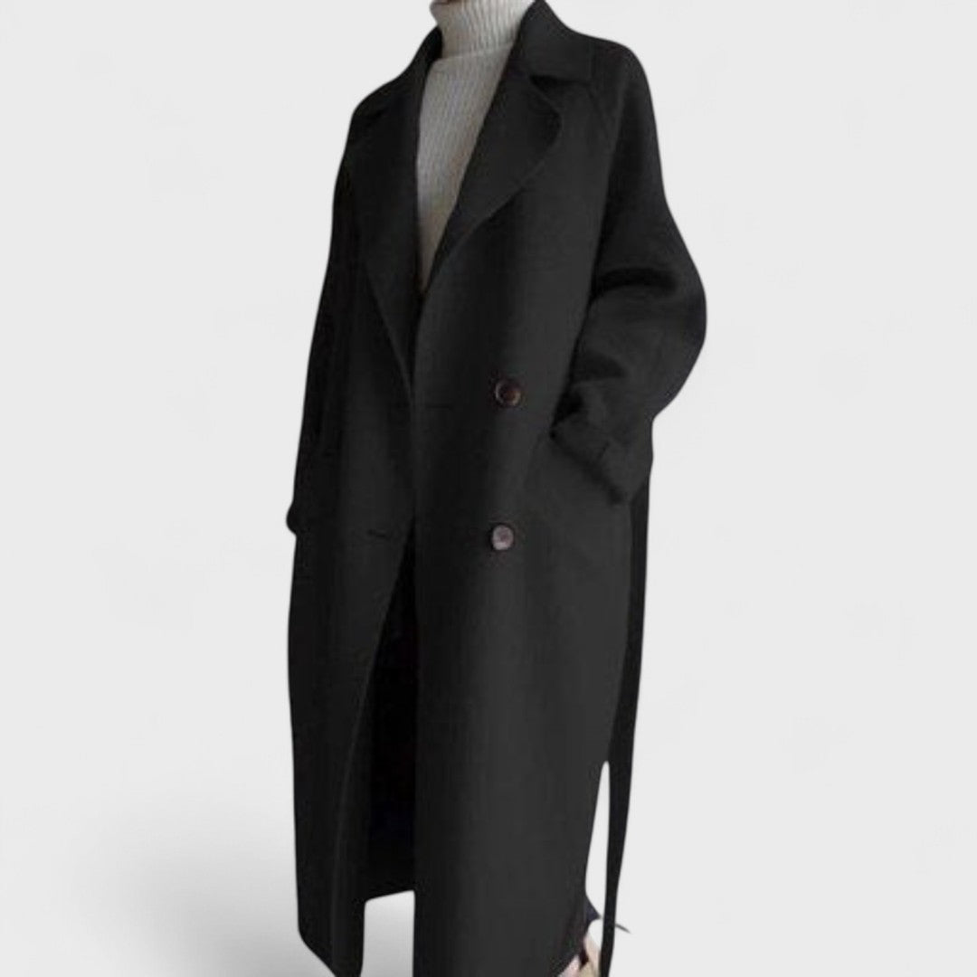 Anda™ |  Long Classic Wool Coat