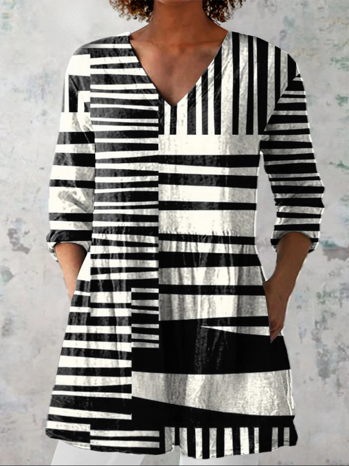 Striped Linen Tunic – Casual Elegance
