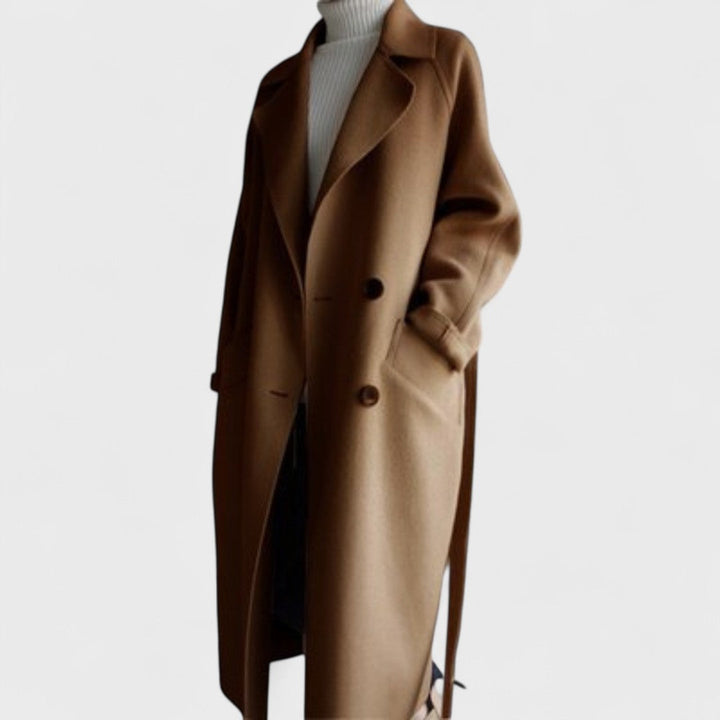 Anda™ |  Long Classic Wool Coat