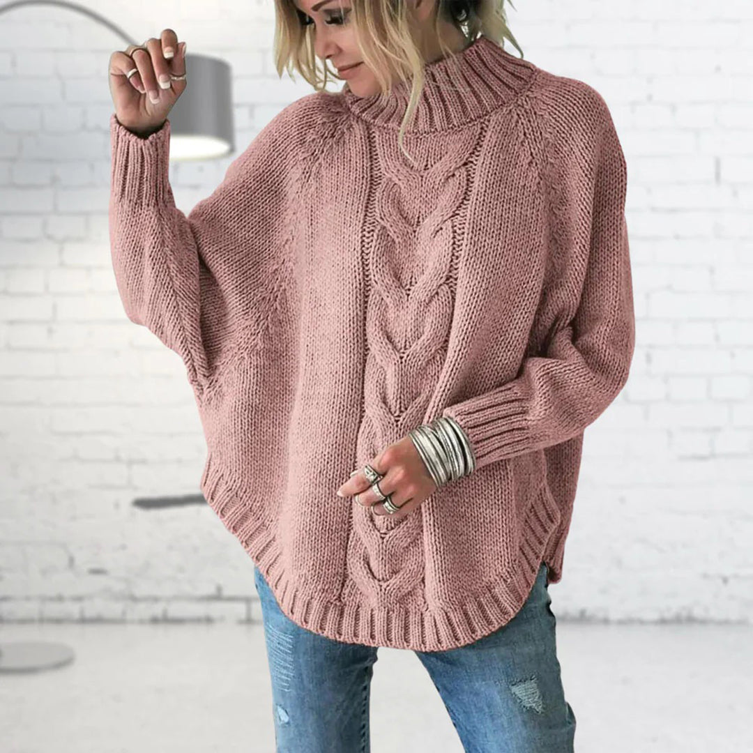Charlotte | Knitted Sweater with Cable Pattern
