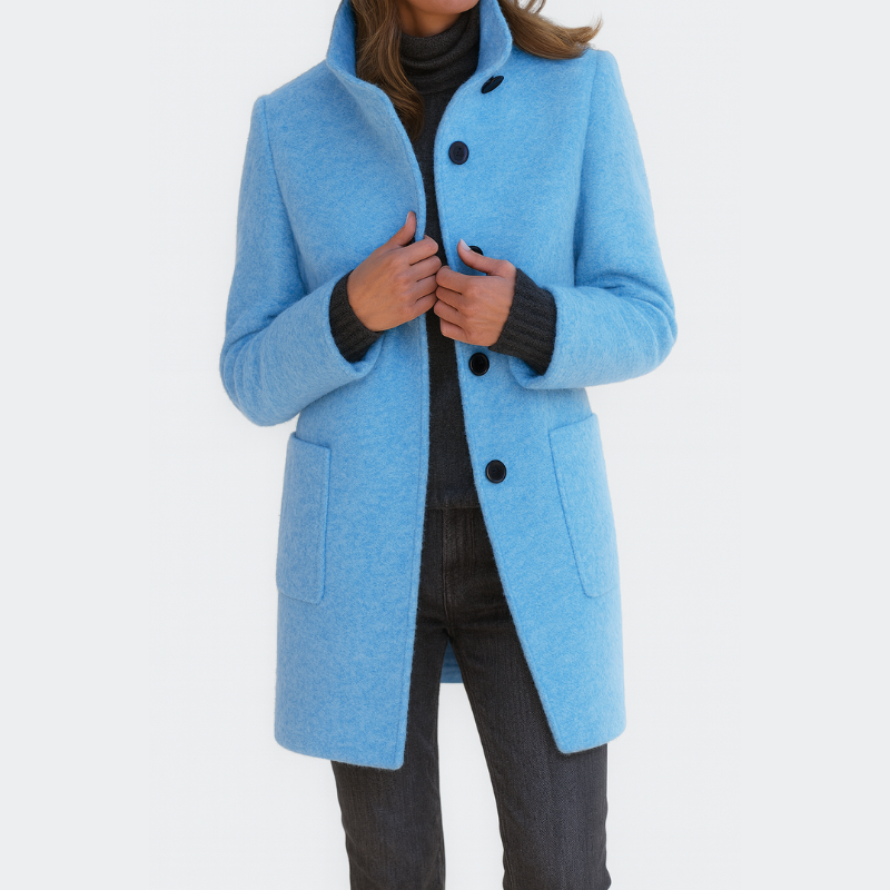 Zana | Women's Coat with High Collar