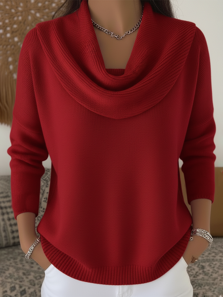 Carolia™ | Stylish Cowl Collar Sweater