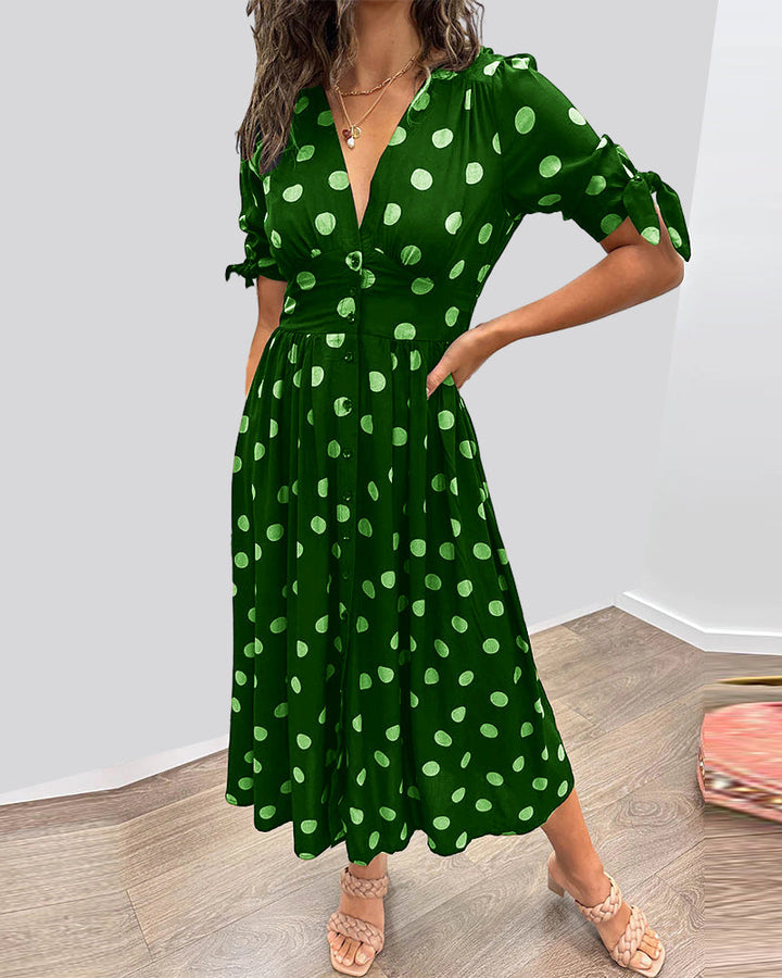 Bailey™ | Elegant Polka Dot Dress