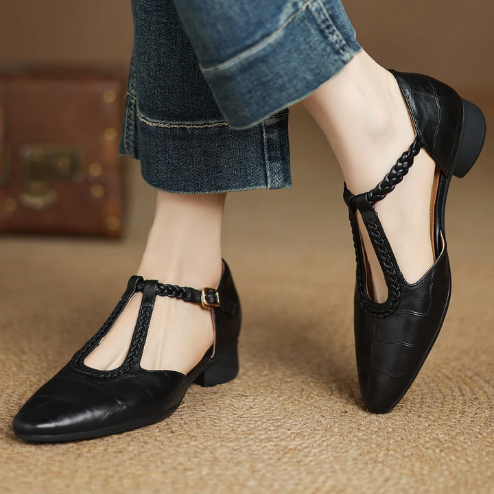 Sarah | Minimalist Mary Jane Flats