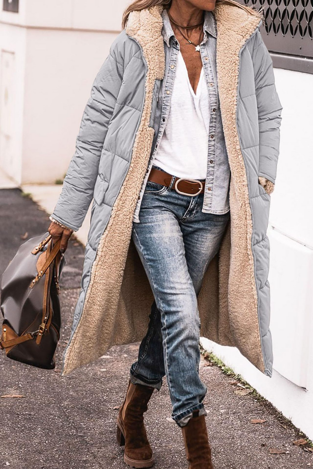 Johna | Luxe Reversible Sherpa Coat
