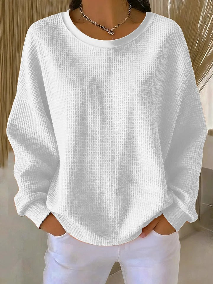 Solienne – Elegant Textured Knit Sweater