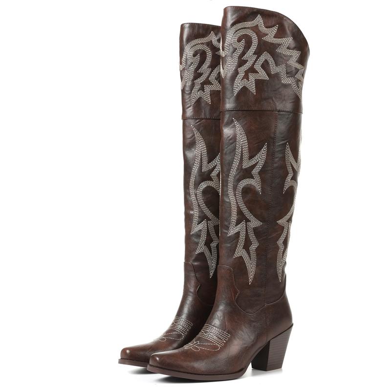 Cheyenne |  Classic Over-the-Knee Cowboy Boots