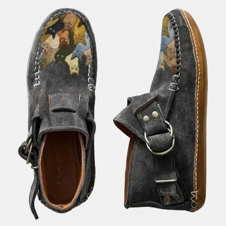 Nina | Casual Printed Ankle Boots