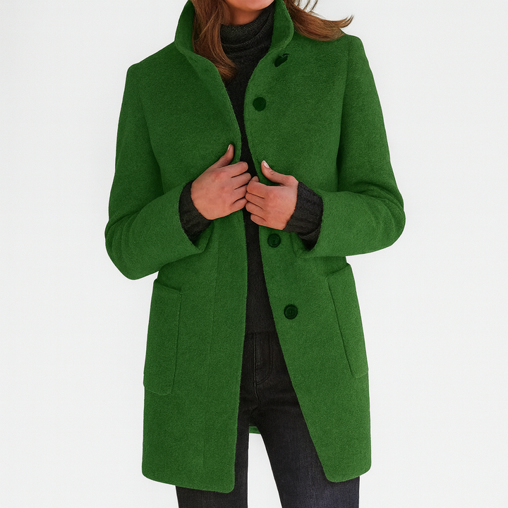 Zana | Women's Coat with High Collar