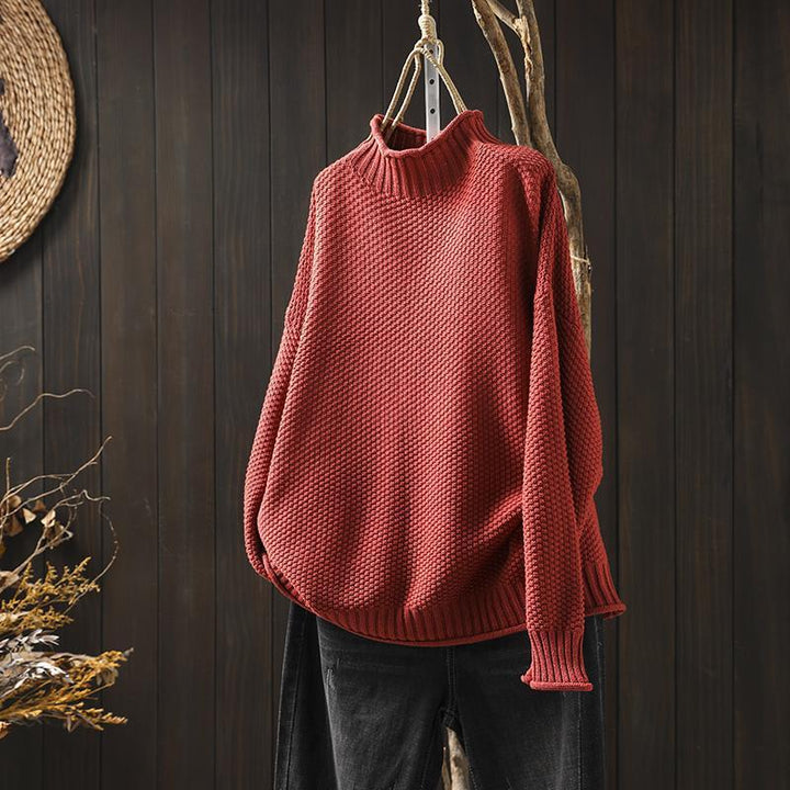 Noa - Trendy boucle knit oversized sweater for a chic and casual style