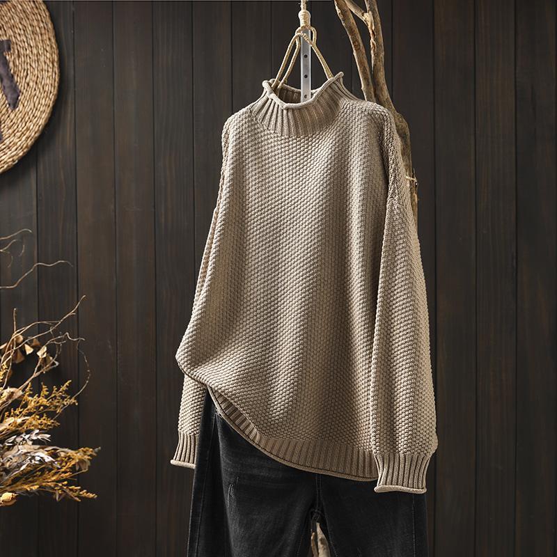 Noa - Trendy boucle knit oversized sweater for a chic and casual style