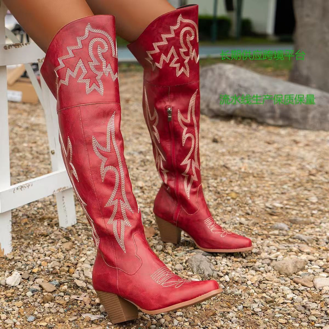 Cheyenne |  Classic Over-the-Knee Cowboy Boots