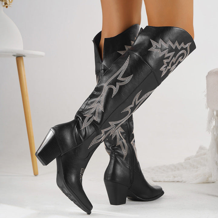 Cheyenne |  Classic Over-the-Knee Cowboy Boots