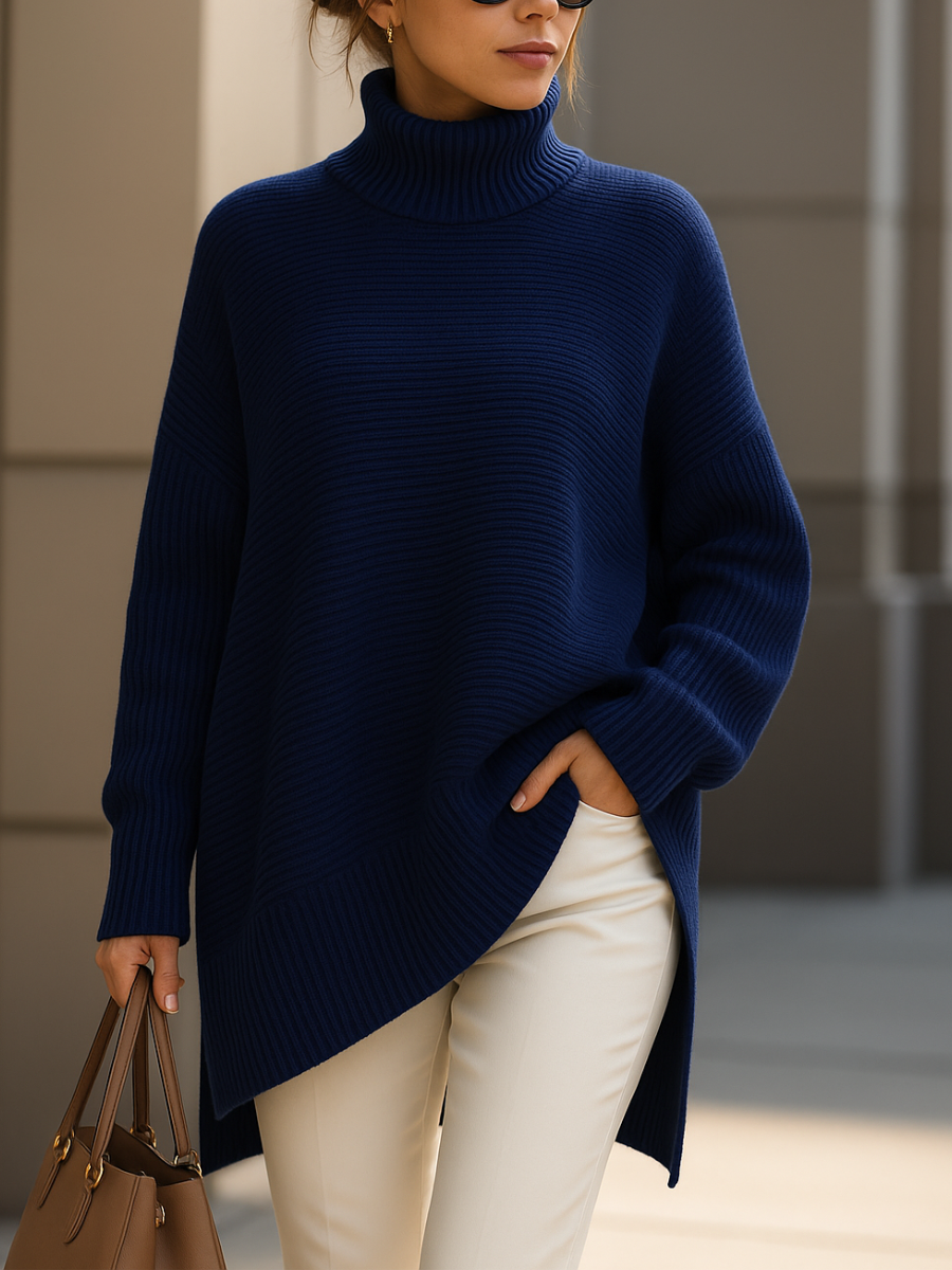 Anna | Oversized Turtle Neck Jumper