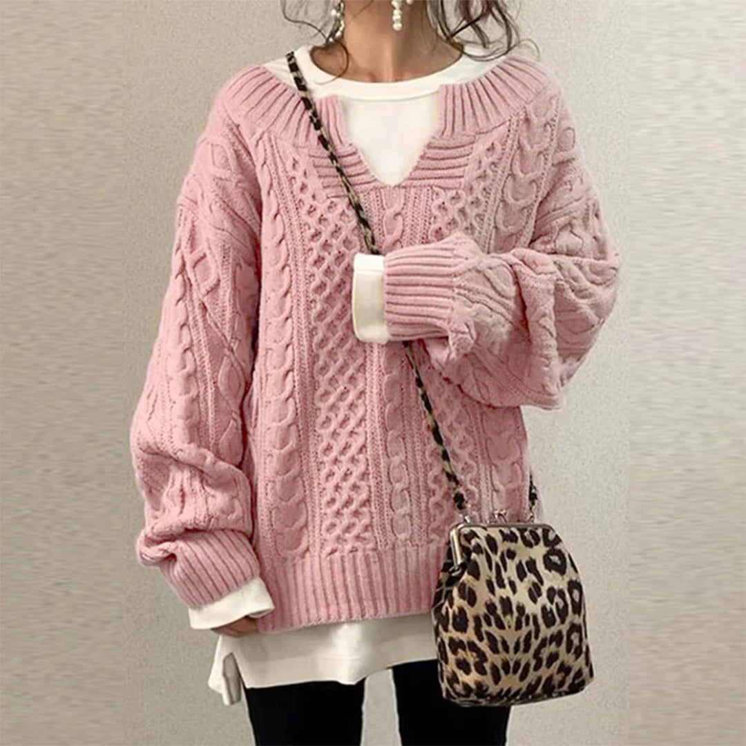 Sofia - Cozy Twisted Winter Sweater for Warm Style