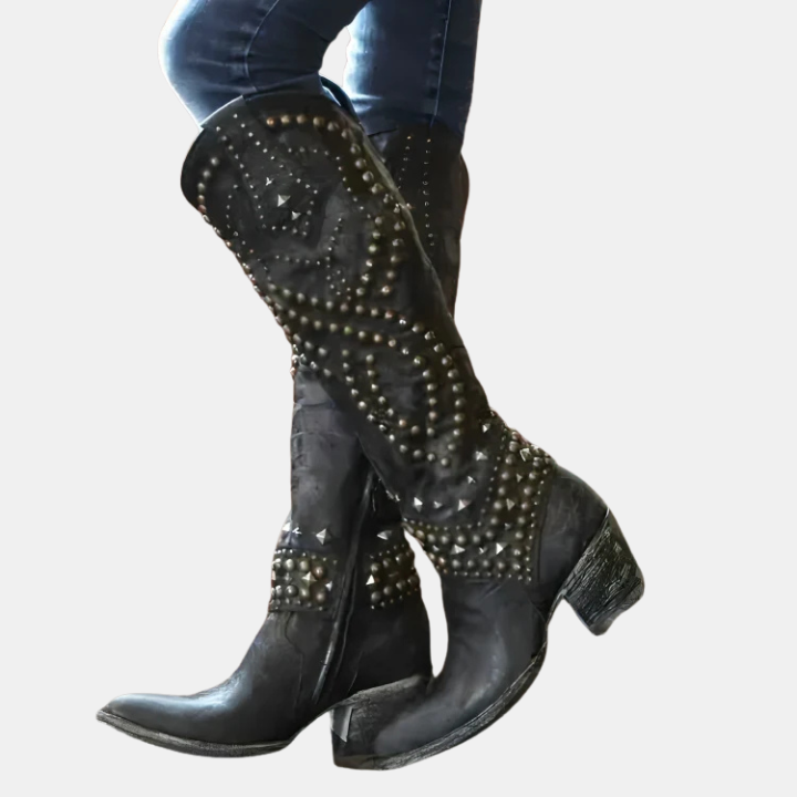 Alina | Western Knee-High Boots