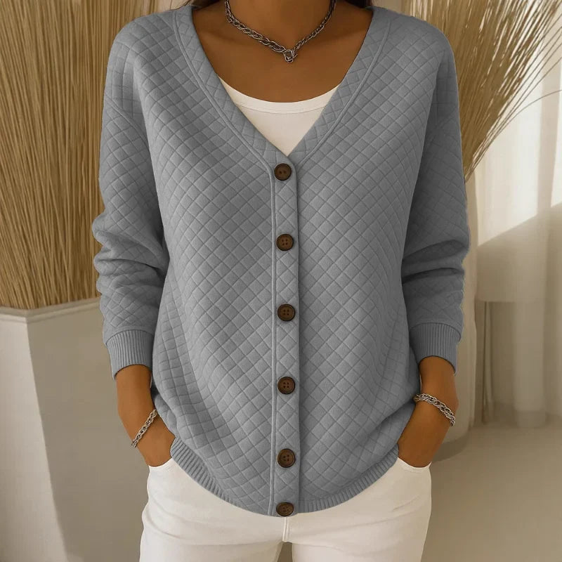 Selvarae – Textured Line Knit Cardigan