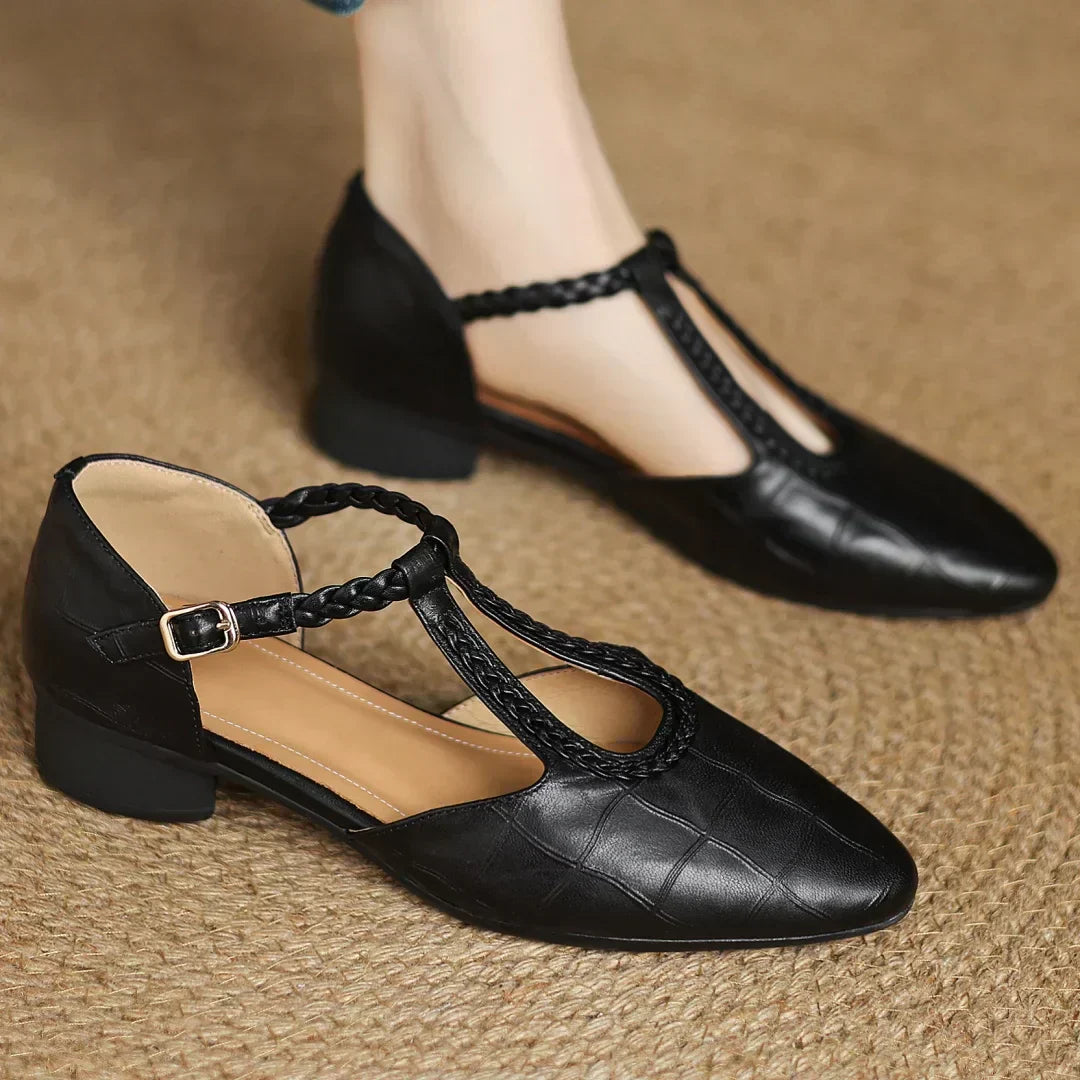 Sarah | Minimalist Mary Jane Flats