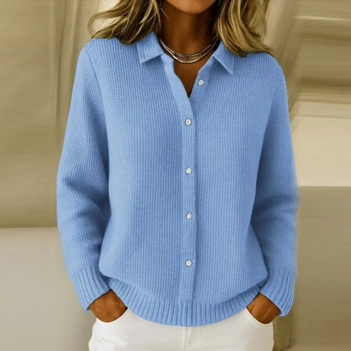 Arvelyn – Buttoned Soft Knit Sweater