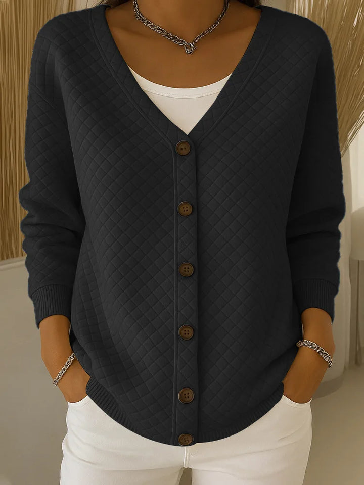 Selvarae – Textured Line Knit Cardigan
