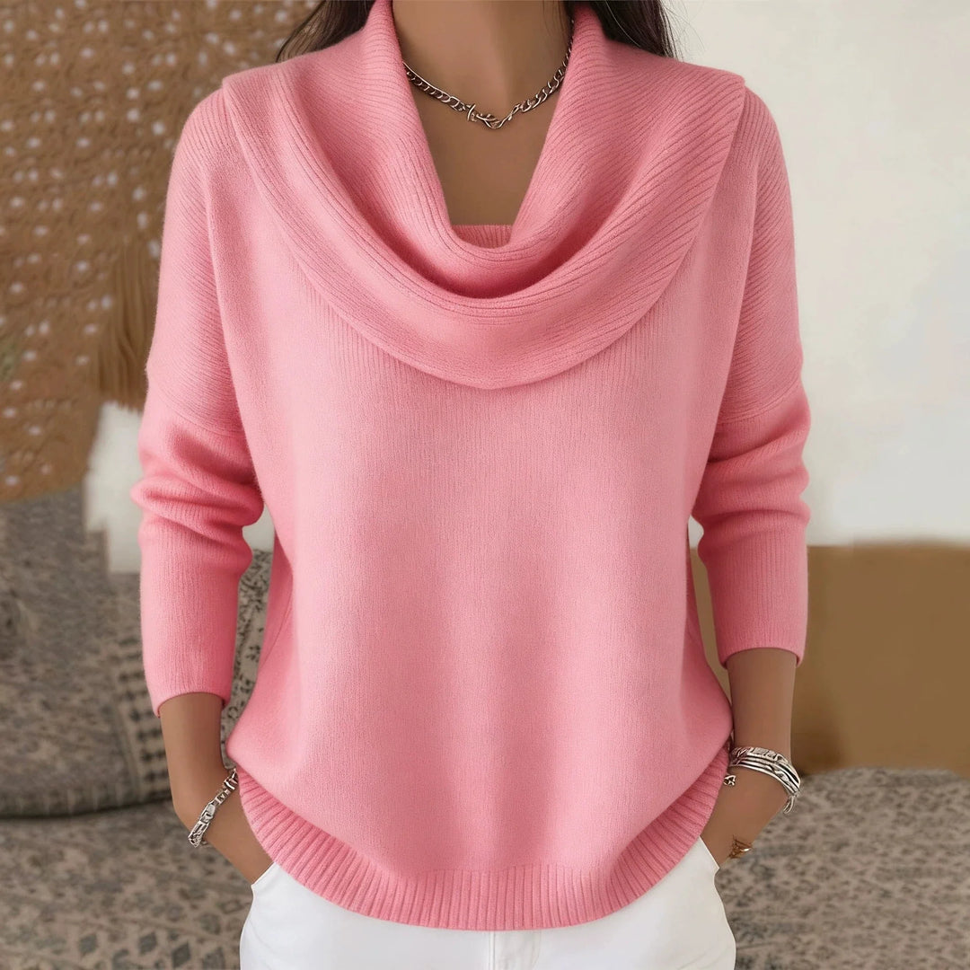 Arneselle – Stacked Collar Knit Pullover