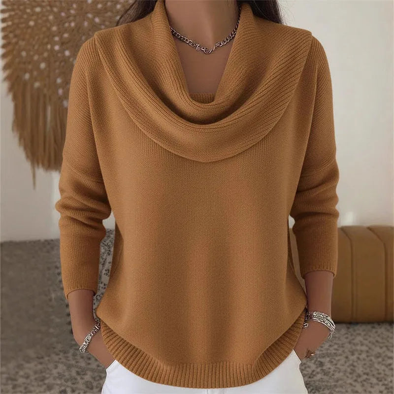 Arneselle – Stacked Collar Knit Pullover
