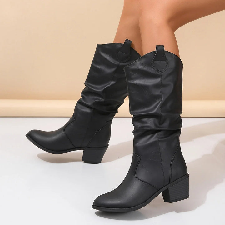 Dawn - Western Leather Boots