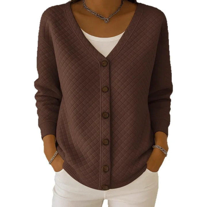 Selvarae – Textured Line Knit Cardigan