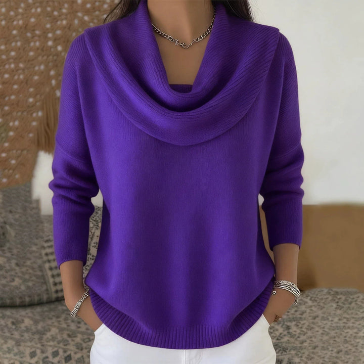 Arneselle – Stacked Collar Knit Pullover