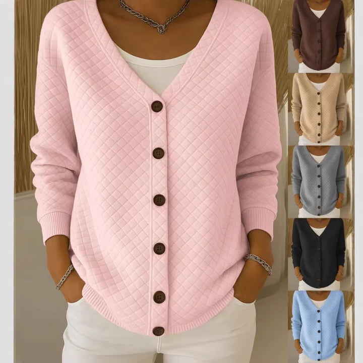Selvarae – Textured Line Knit Cardigan