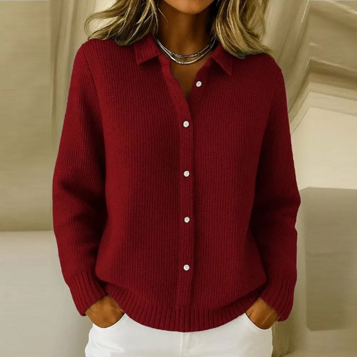 Arvelyn – Buttoned Soft Knit Sweater