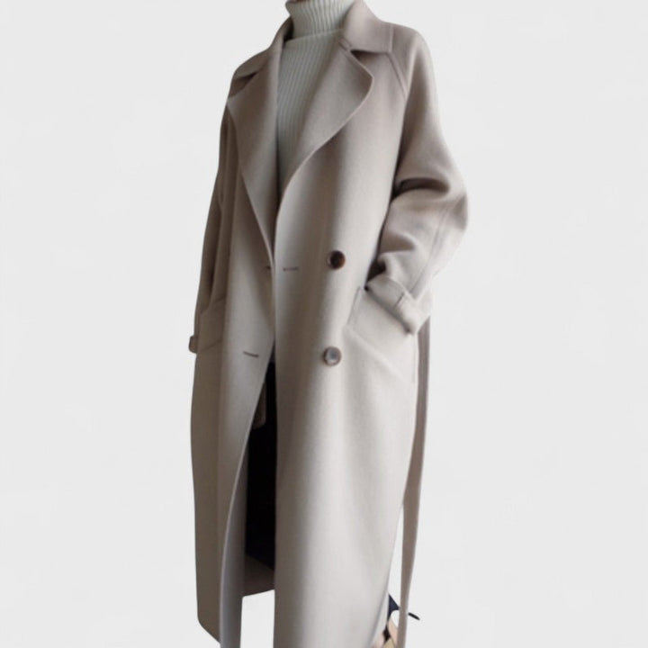 Anda™ |  Long Classic Wool Coat