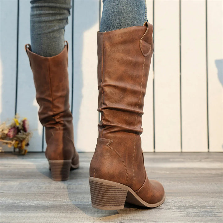 Dawn - Western Leather Boots