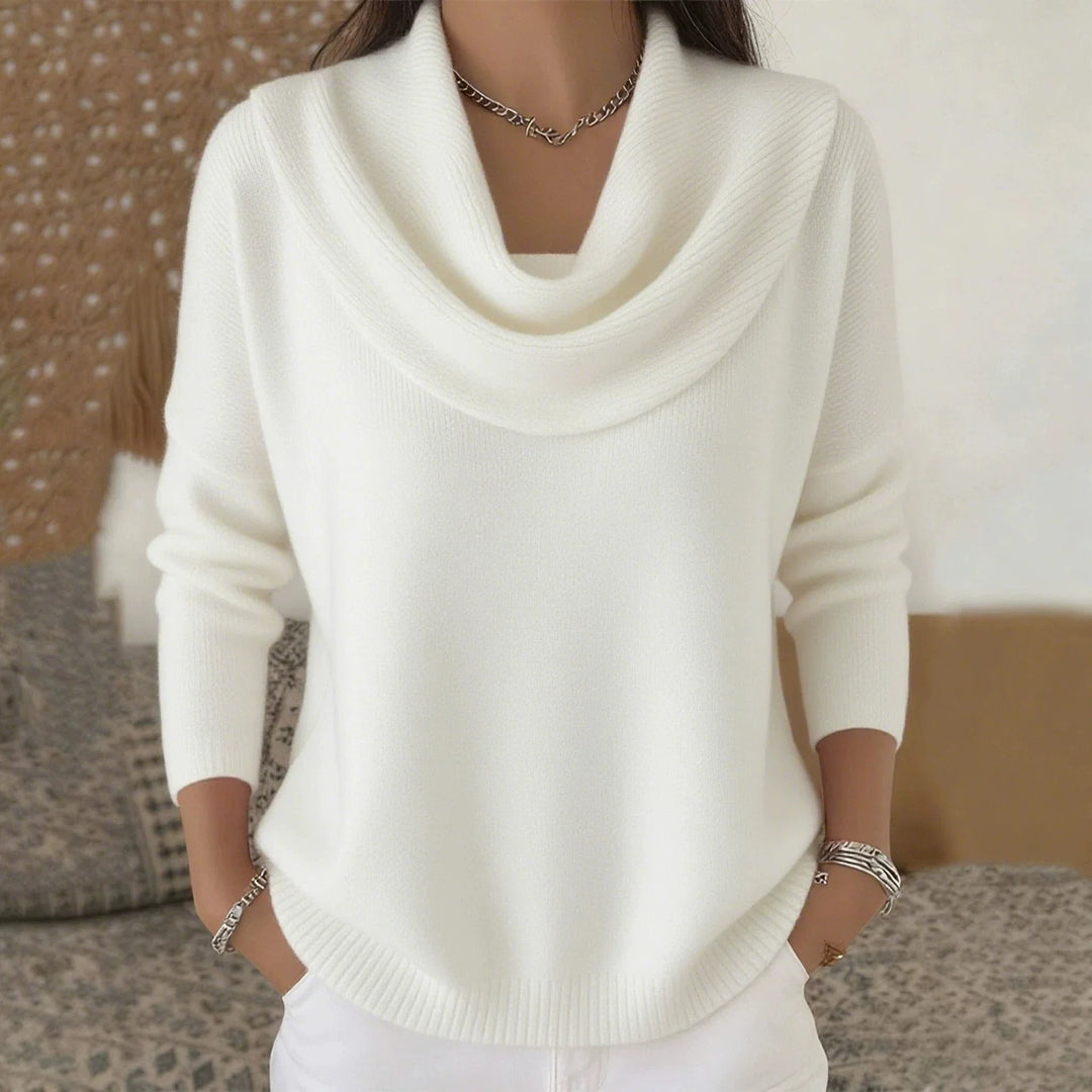 Arneselle – Stacked Collar Knit Pullover