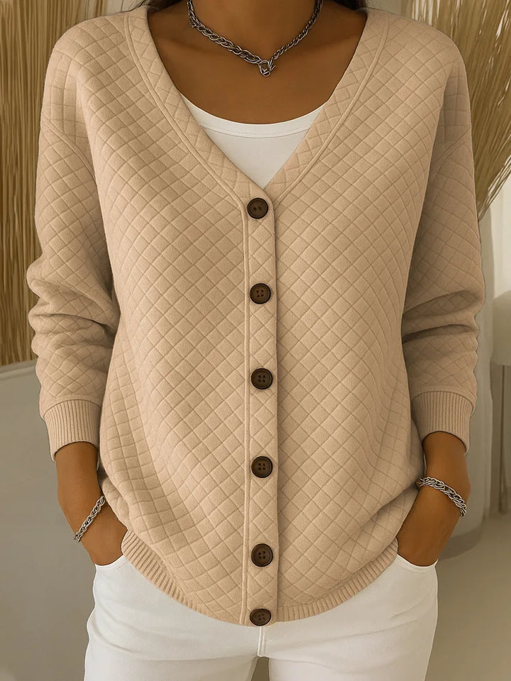 Selvarae – Textured Line Knit Cardigan