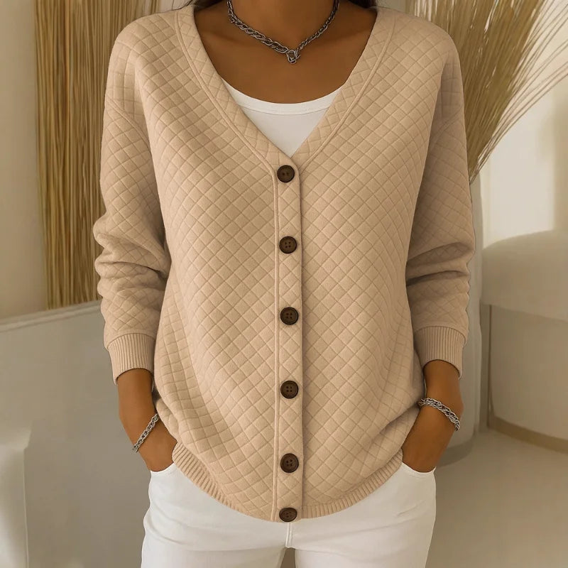 Selvarae – Textured Line Knit Cardigan