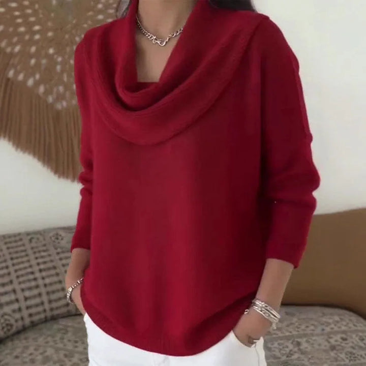 Arneselle – Stacked Collar Knit Pullover