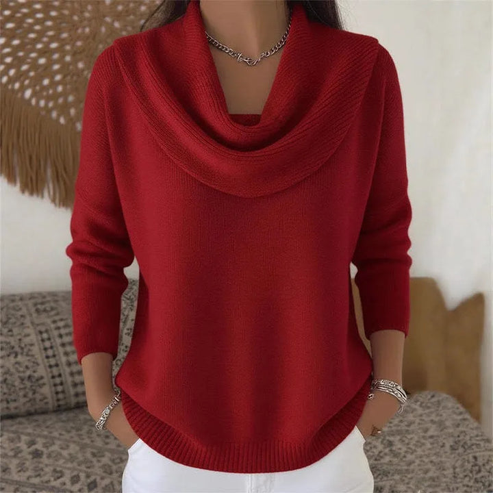 Arneselle – Stacked Collar Knit Pullover
