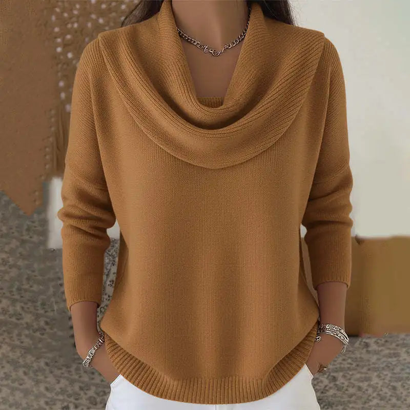 Arneselle – Stacked Collar Knit Pullover