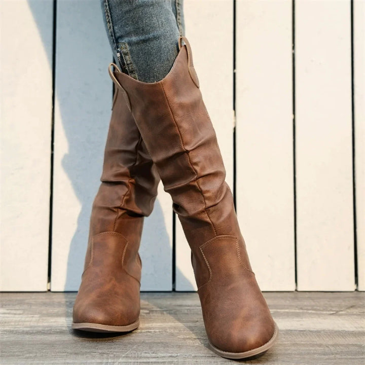 Dawn - Western Leather Boots