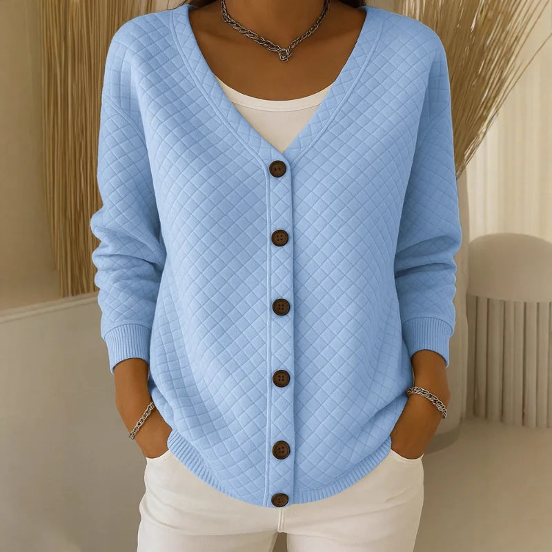 Selvarae – Textured Line Knit Cardigan