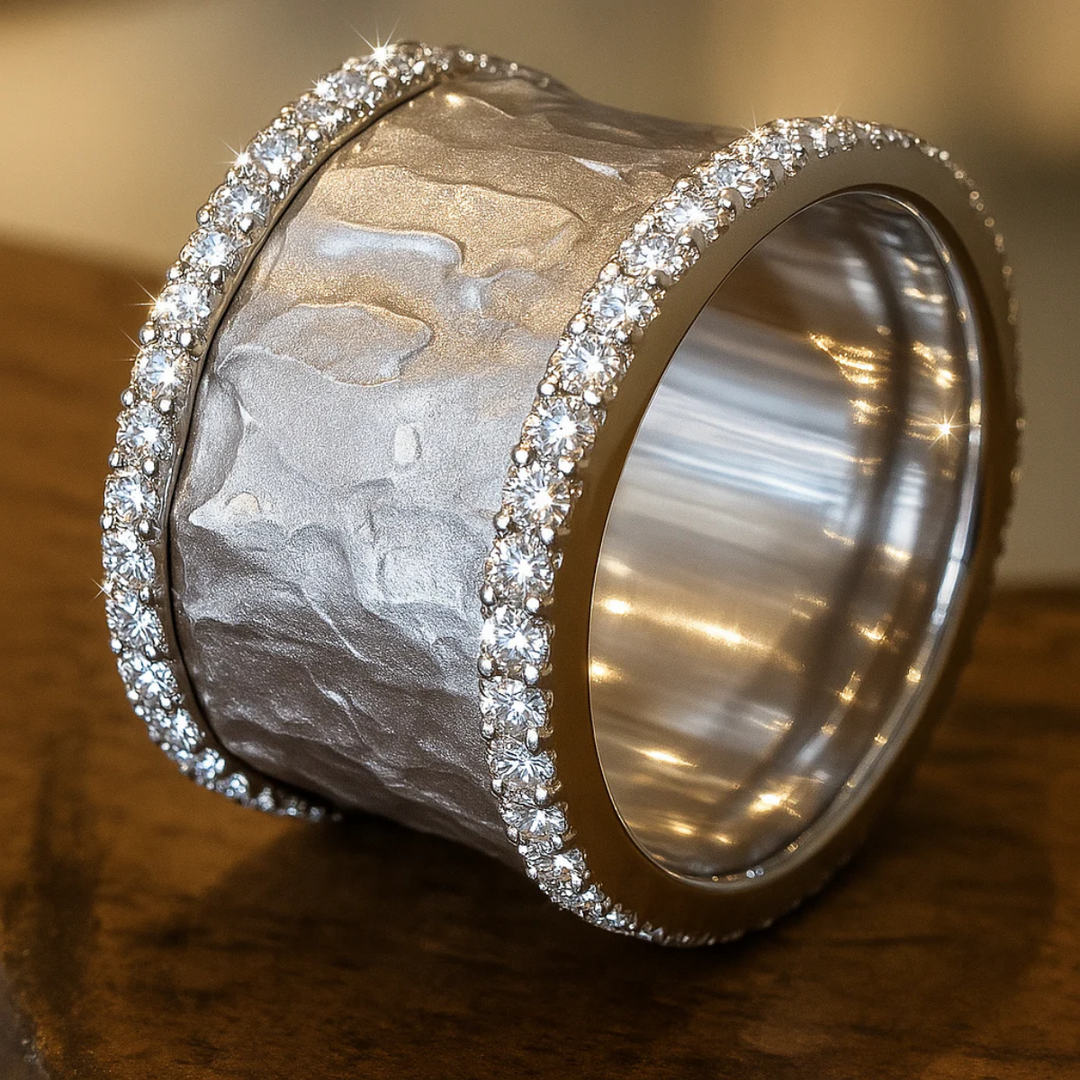 Riley™ | Vintage Silvered Zirconia Ring