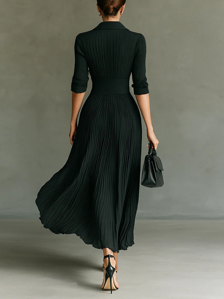 Celeste™ | Pleated Maxi Dress
