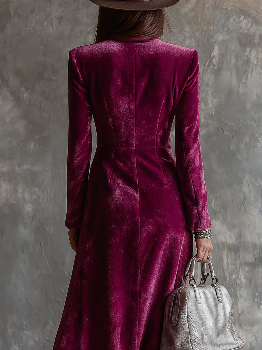 Vera™ | Velvet Blazer Maxi Dress