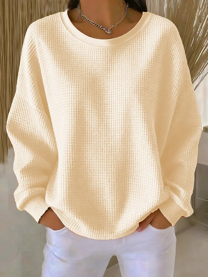 Solienne – Elegant Textured Knit Sweater