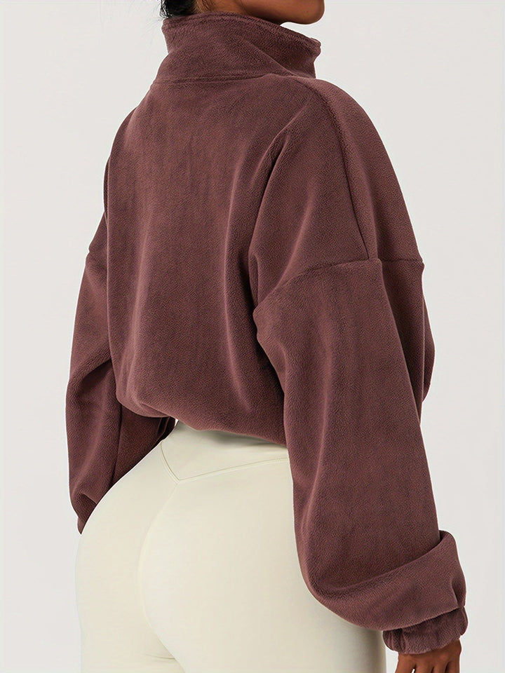 Isabella | Fleece Crop Top