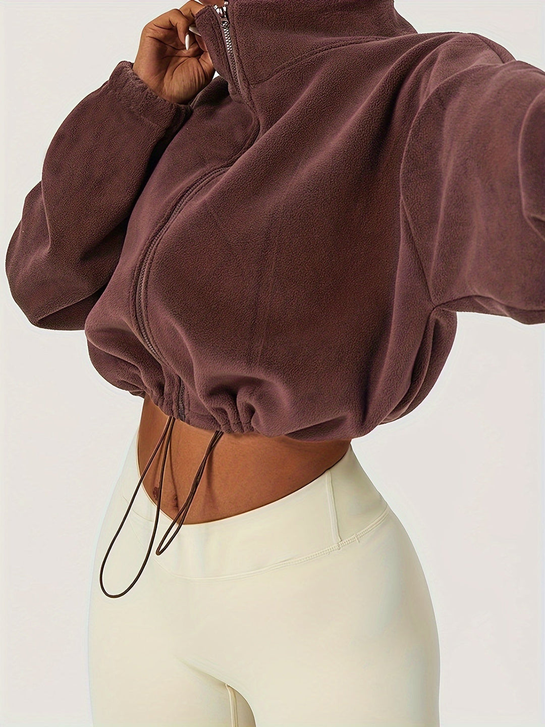 Isabella | Fleece Crop Top